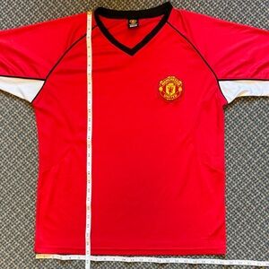 Red Manchester United Short Sleeve Soccer Jersey